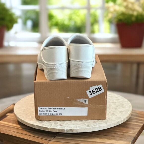 Dansko Professional LT White Box Leather Clogs Women’s Size 40 EU Comfort Work S - Picture 9 of 11